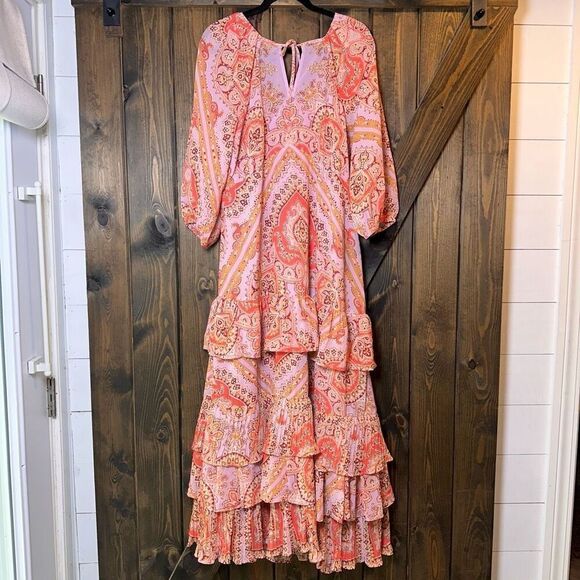 NWOT Monsoon Laetita Ruffle Tiered Maxi Dress - Picture 6 of 11